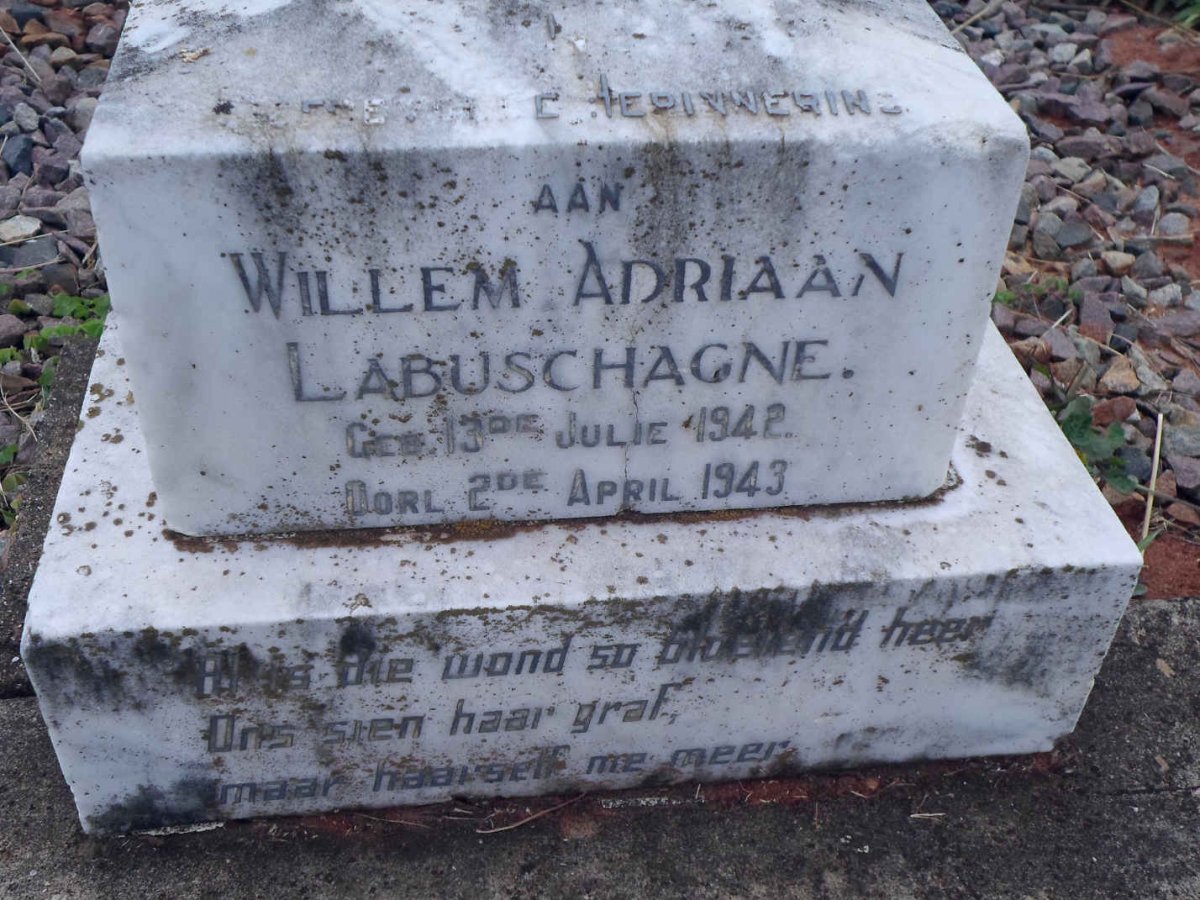 LABUSCHAGNE Willem Adriaan 1942-1943