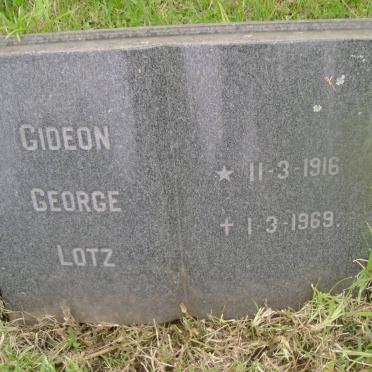 LOTZ Gideon George 1916-1969