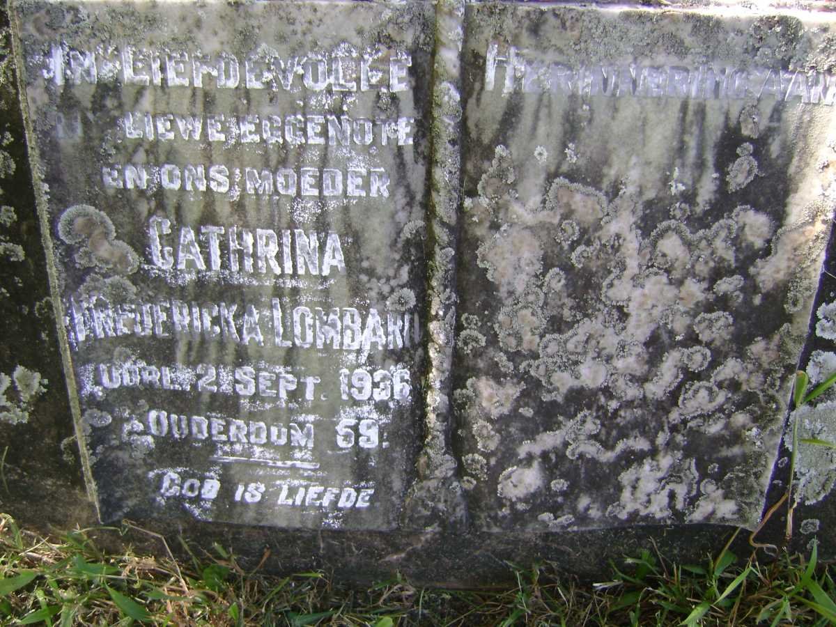 LOMBARD Cathrina Fredericka -1936