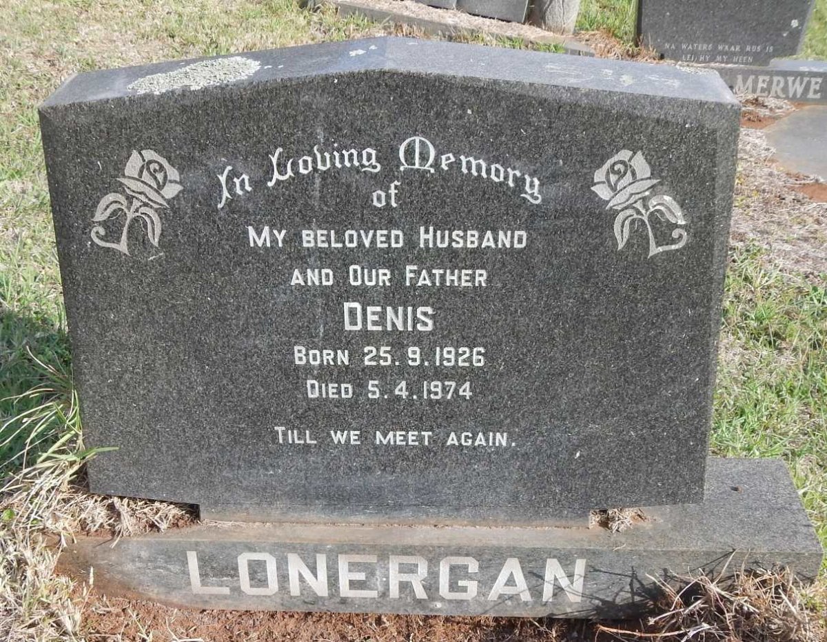 LONERGAN Denis 1926-1974