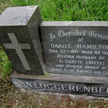 LOGGERENBERG Daniel Hamilton, van -1971