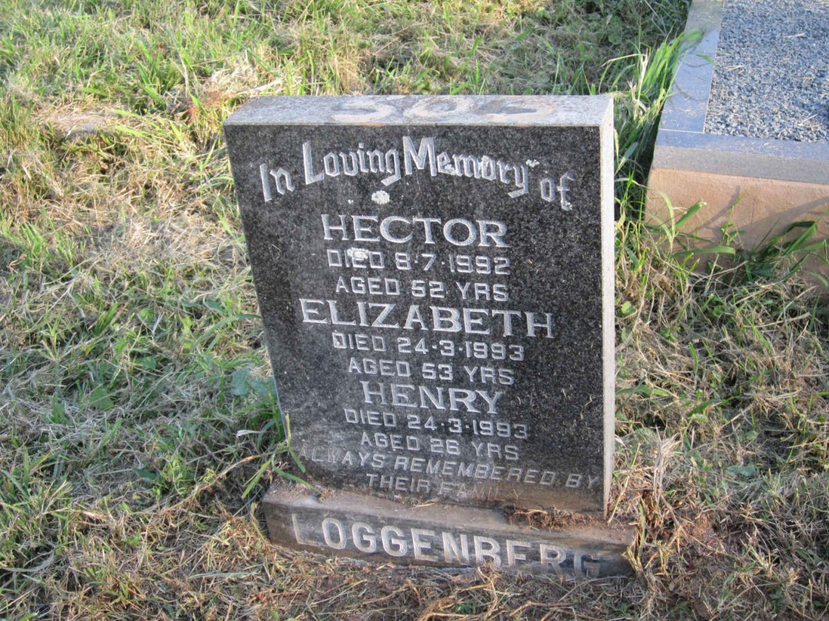 LOGGENBERG Hector -1992 &amp; Elizabeth -1993 :: LOGGENBERG Henry -1993