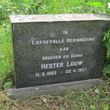LOUW Hester 1885-1957