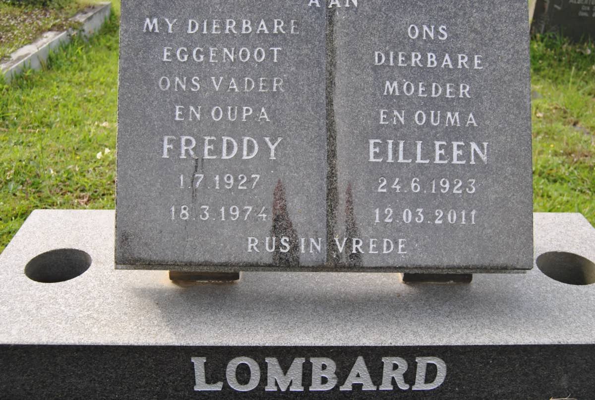 LOMBARD Freddy 1927-1974 &amp; Eilleen 1923-2011