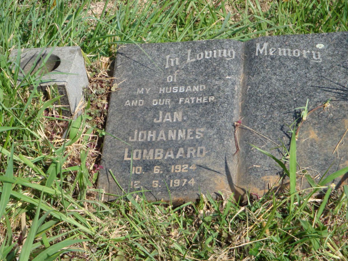 LOMBAARD Jan Johannes 1924-1974