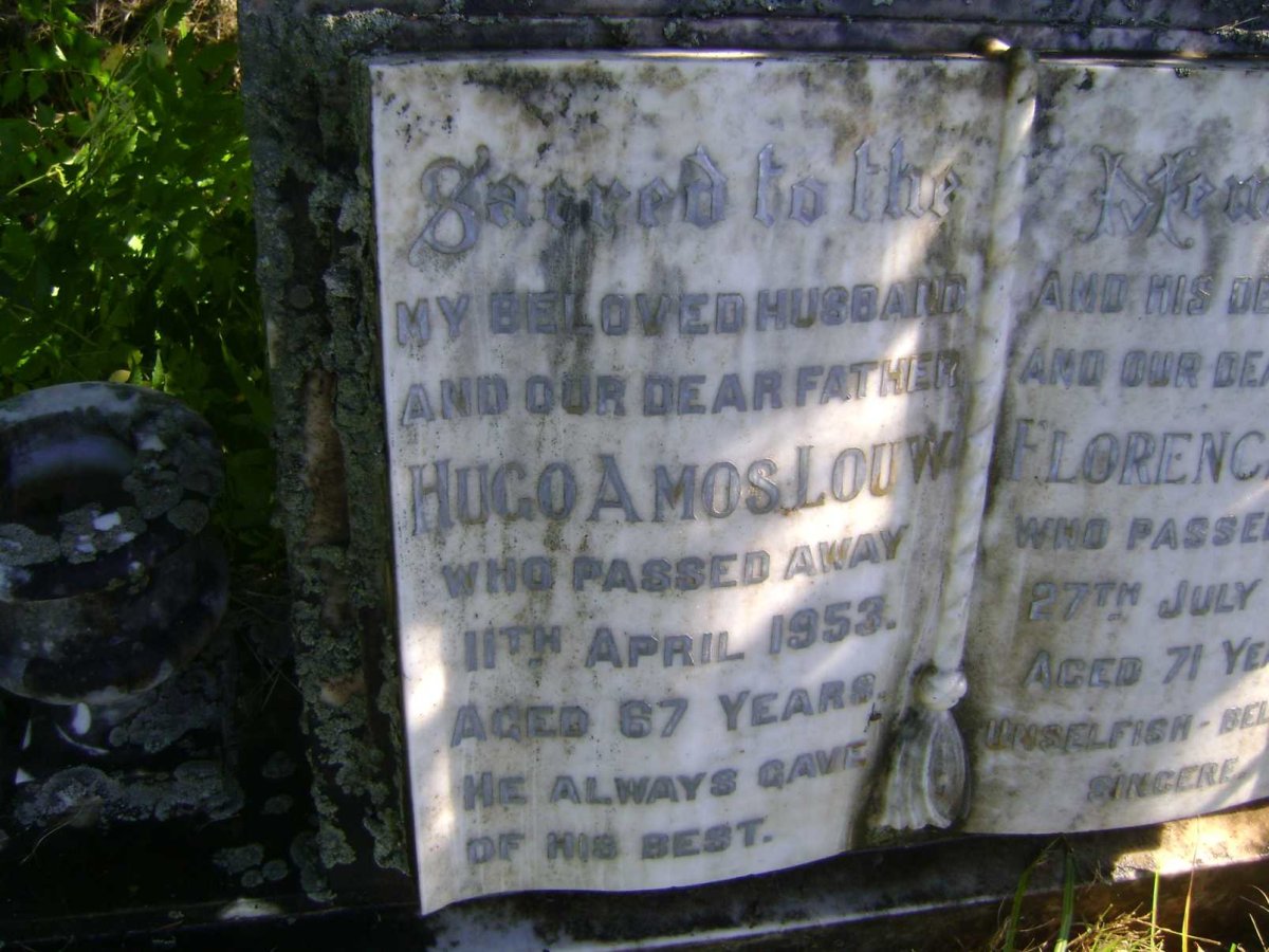 LOUW Hugo Amos -1953