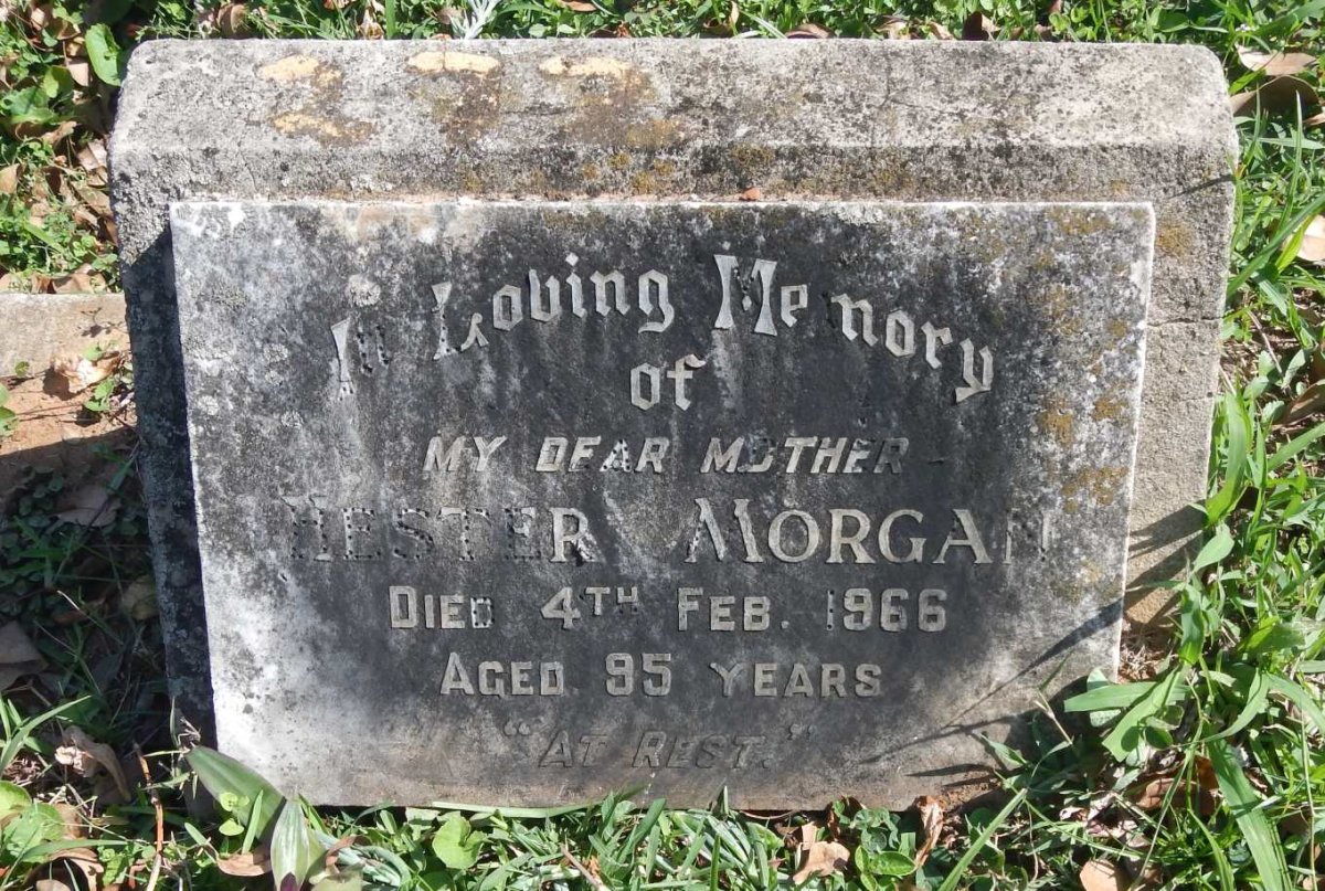 MORGAN Hester  -1966