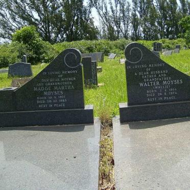 MOYSES Walter 1914-1974 &amp; Madge Martha 1922-1983