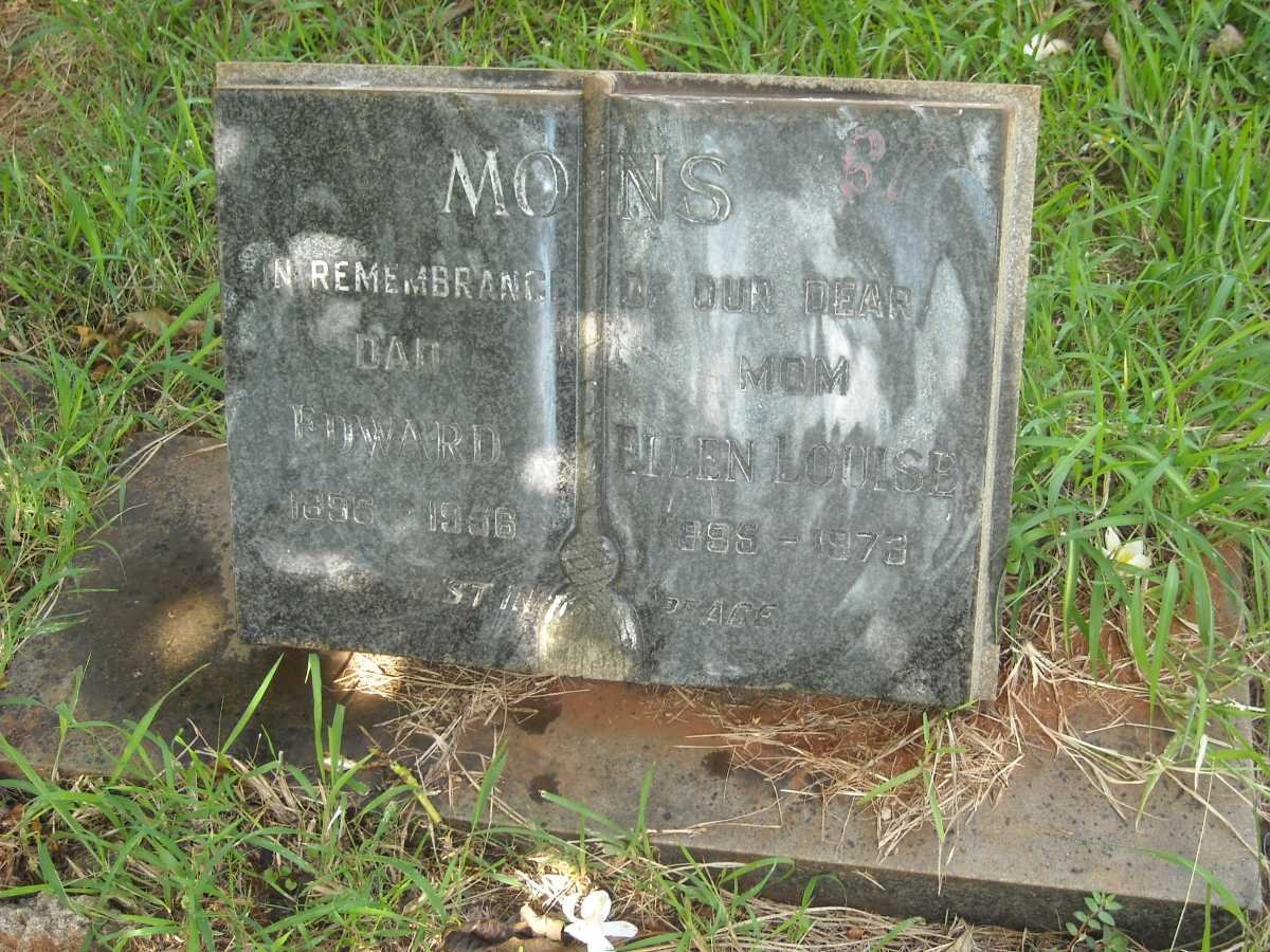 MONS Edward 1896-1956 &amp; Ellen Louisa  1895-1973