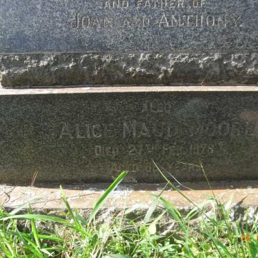 MOORE Percy Harry Evelyn -1956 &amp; Alice Maud -1979 