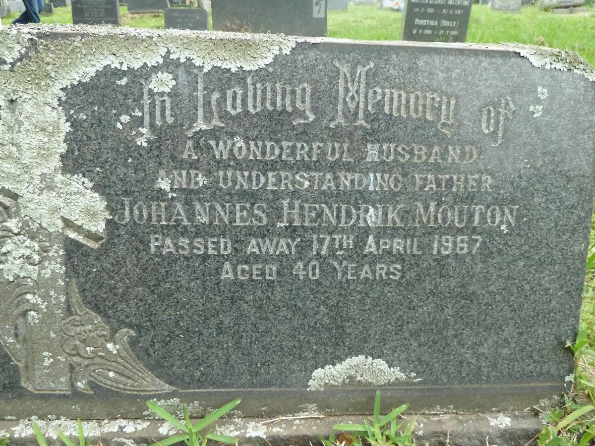 MOUTON Johannes Hendrik -1967