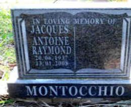 MONTOCCHIO Jacques Antoine Raymond 1937-2008