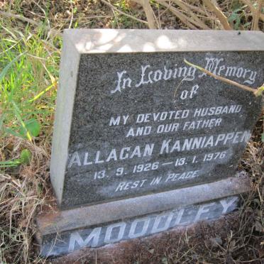 MOODLEY Allagan Kanniappen 1926-1976