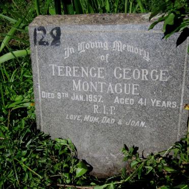 MONTAGUE Terence George -1957
