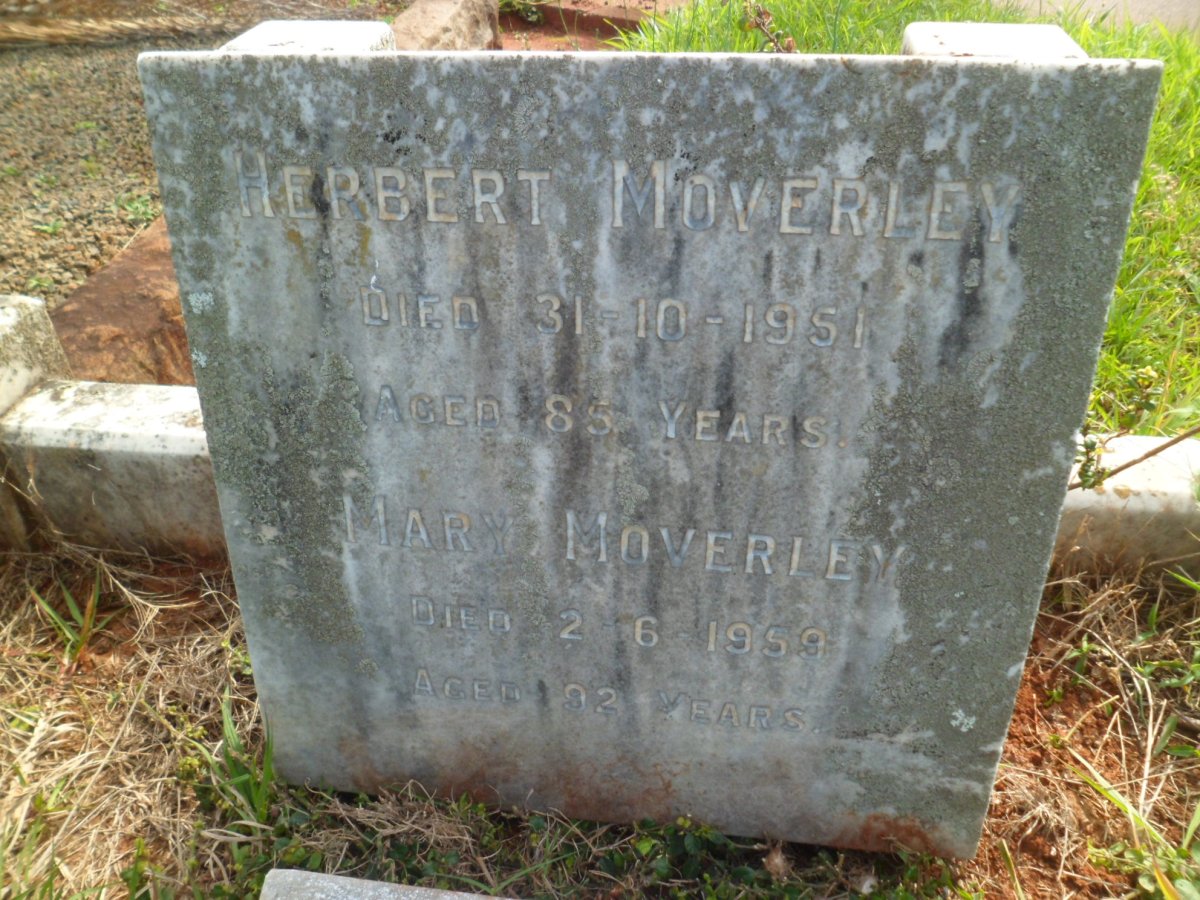 MOVERLEY Herbert -1951 &amp; Mary -1959