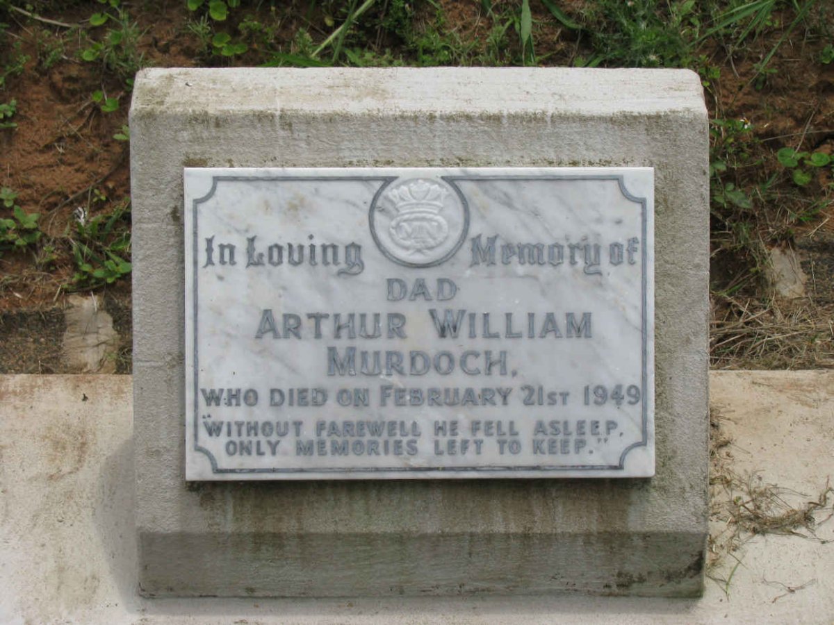 MURDOCH Arthur William -1949