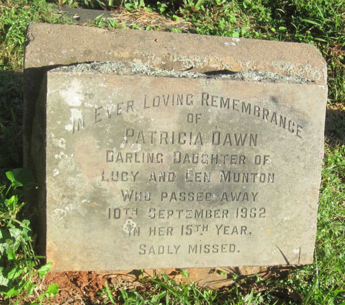MUNTON Patricia Dawn -1962