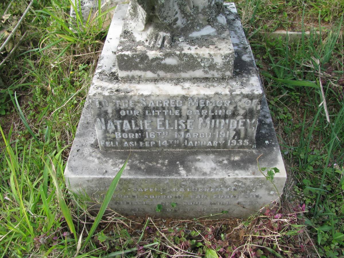 MUNDEY Harry 1859-1942 &amp; E.S. TAYLOR 1876-1948 :: MUNDEY Natalie Elise 1917-1935
