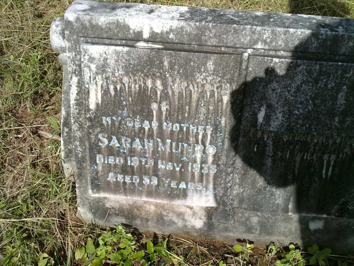 MUNRO Sarah -1932