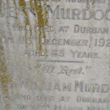MURDOCH Mary -1918 :: MURDOCH David -1925 :: MURDOCH William -1931