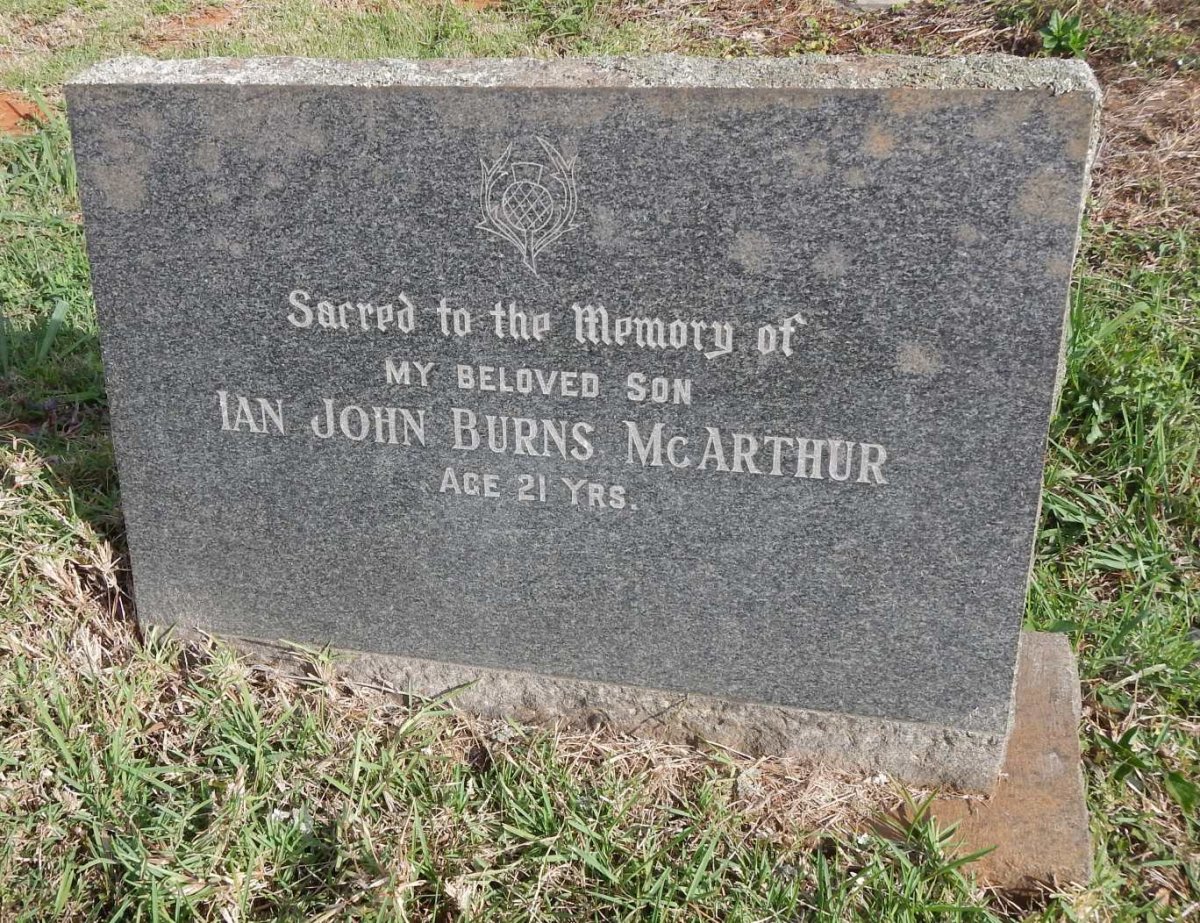 McARTHUR Ian John Burns -1964