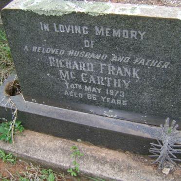 McCARTHY Richard Frank -1973
