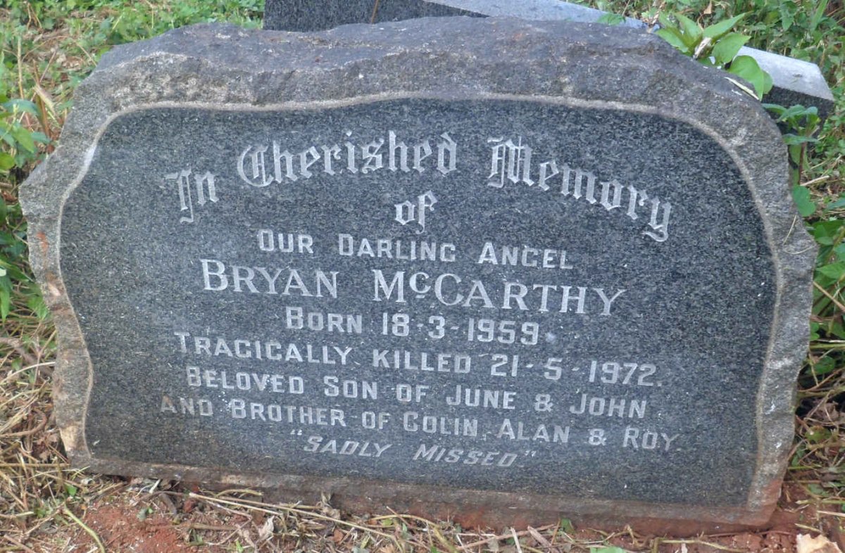 McCARTHY Bryan 1959-1972