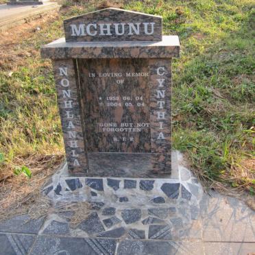 MCHUNU Nonhlanhla Cynthia 1952-2004