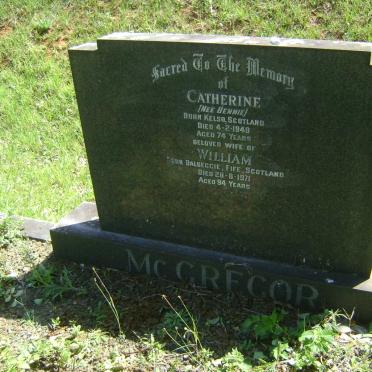 McGREGOR William -1971 &amp; Catherine BENNIE -1949