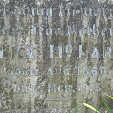 McLAREN Alice 1860-1913