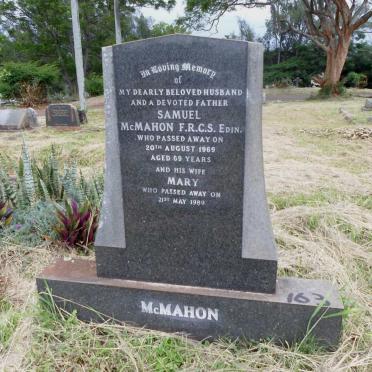 McMAHON Samuel -1969 &amp; Mary -1989