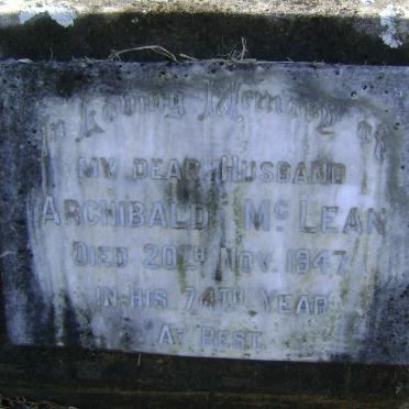 McLEAN Archibald -1947