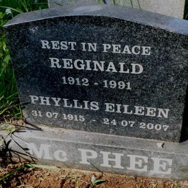 Mc PHEE Reginald 1912-1991 &amp; Phyllis Eileen 1915-2007