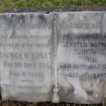 McKINLEY Patrick -1956 &amp; Winifred Jennie -1995
