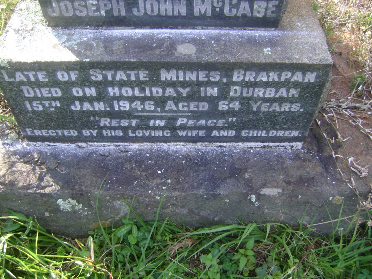 McCASE Joseph John -1946