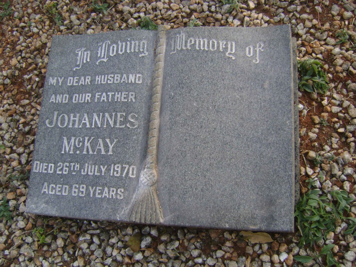 McKAY Johannes -1970 &amp; Agnes 1905-1991