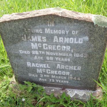 McGREGOR James Arnold -1942 &amp; Rachel Archer -1944
