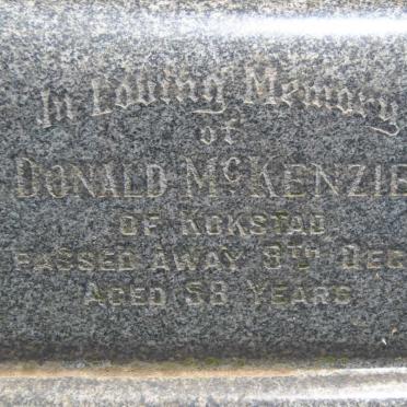 McKENZIE Donald -1928