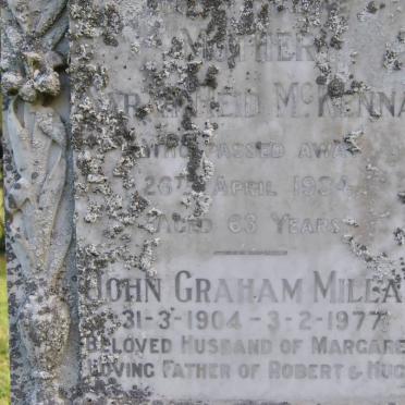McKENNA Sarah Reid -1934 :: MILLAR John Graham 1904-1977