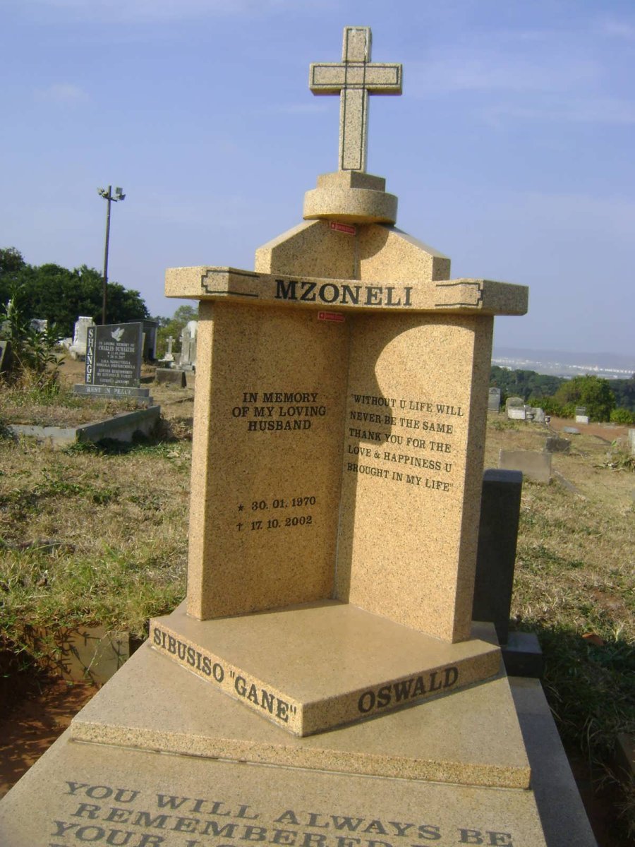 MZONELI Sibusiso Oswald 1970-2002