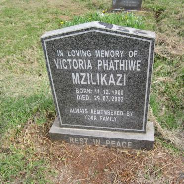 MZILIKAZI Victoria Phathiwe 1960-2002