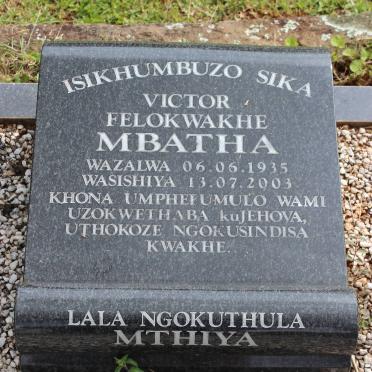 MBATHA Victor Felokwakhe 1935-2003