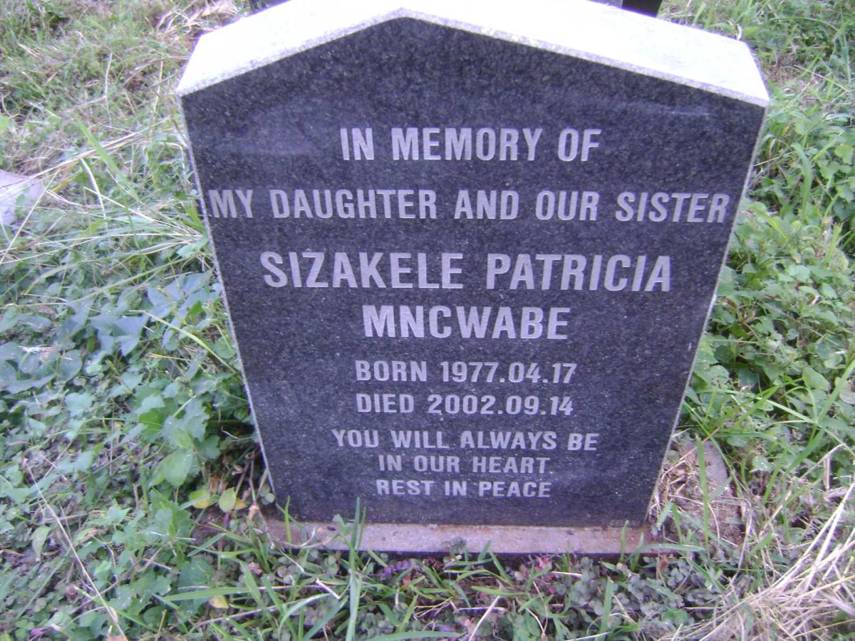 MNCWABE Sizakele Patricia 1977-2002
