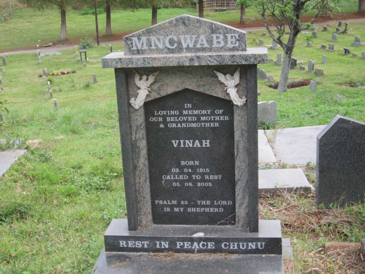 MNCWABE Vinah 1915-2005