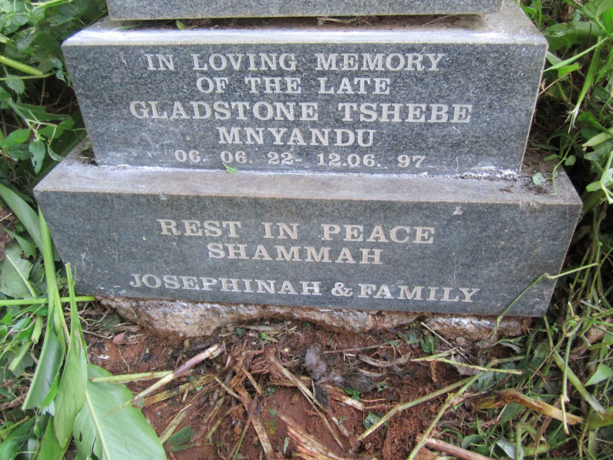 MNYANDU Gladstone Tshebe 1922-1997