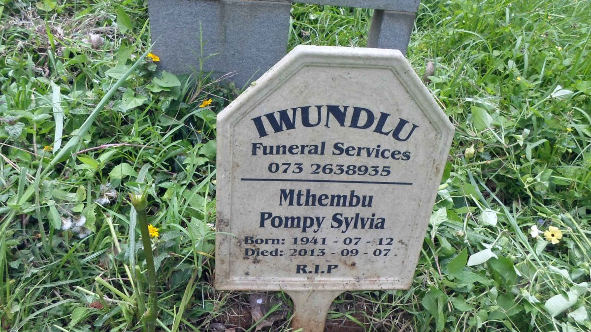 MTHEMBU Pompy Sylvia 1941-2013