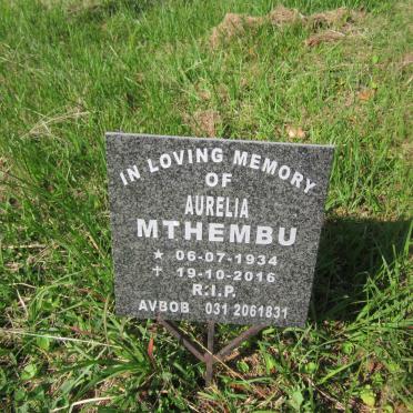 MTHEMBU Aurelia 1934-2016