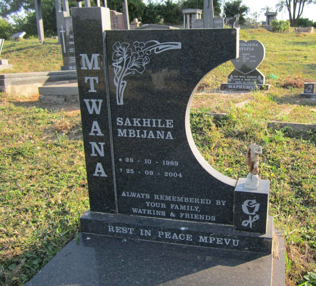 MTWANA Sakhile Mbijana 1989-2004