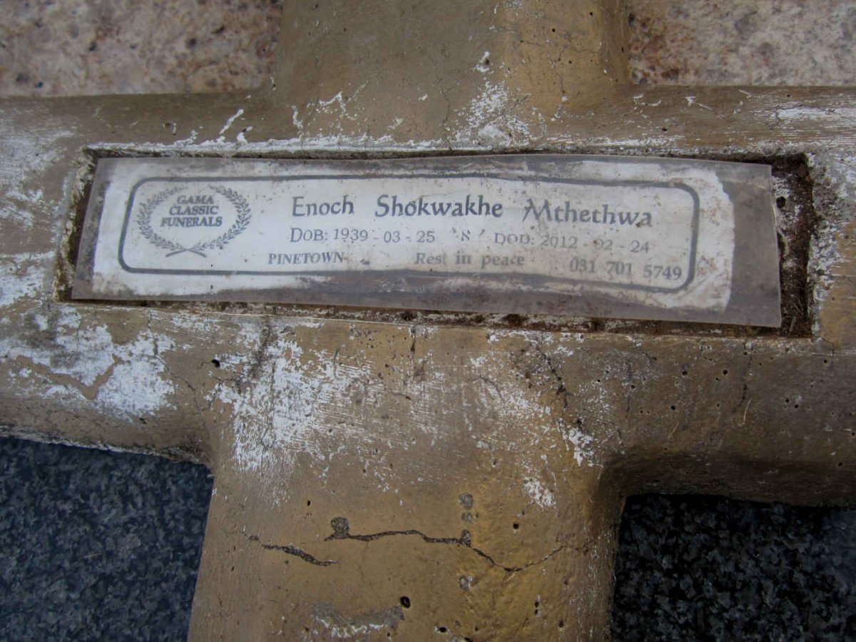 MTHETHWA Enoch Shokwakhe 1939-2012