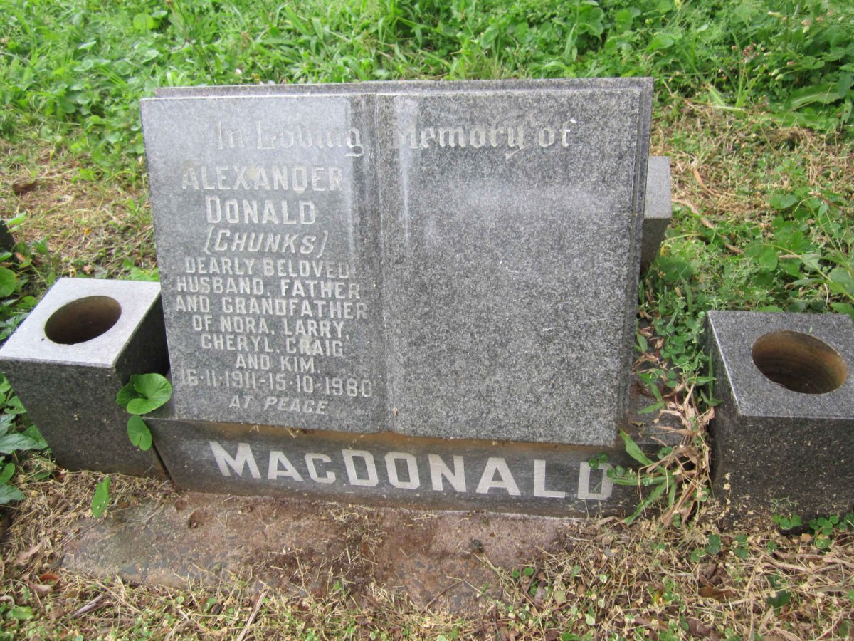 MacDONALD Alexander Donald 1911-1980